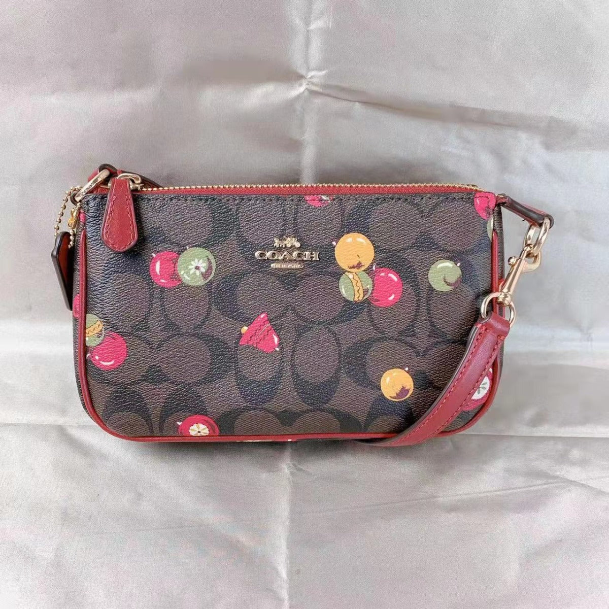Coach C7403 Nolita 19 in Signature Canvas with Ornament Print Brown Black Multi Coach C7403 Nolita 19 in Signature Canvas with Ornament Print Brown Black Multi